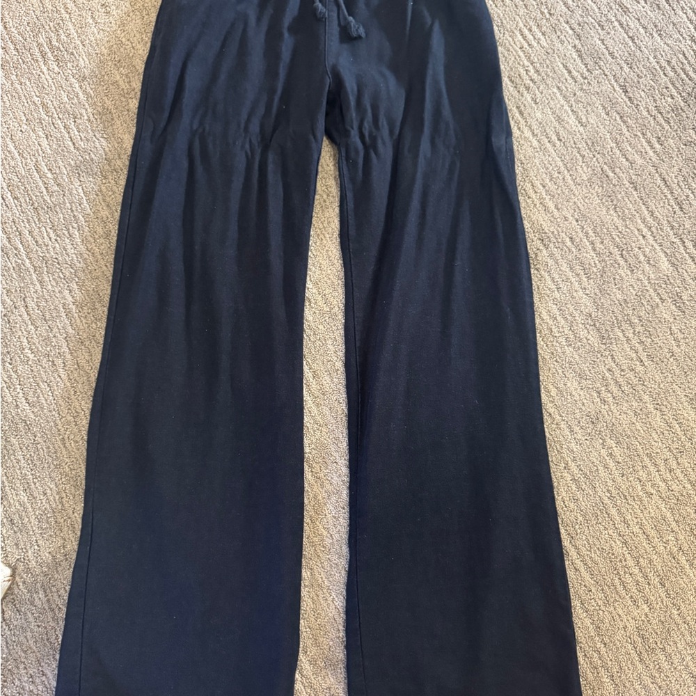 Brandy Melville Navy linen pants